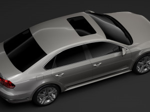 volkswagen passat china nms 2016 Modelo 3D