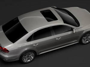 volkswagen passat cina nm 2016 Modello 3D