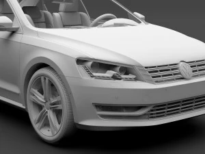 volkswagen passat cina nm 2016 Modello 3D