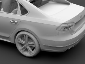 volkswagen passat china nms 2016 Modelo 3D