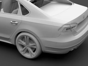 volkswagen passat cina nm 2016 Modello 3D