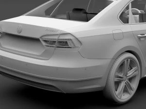 volkswagen passat cina nm 2016 Modello 3D