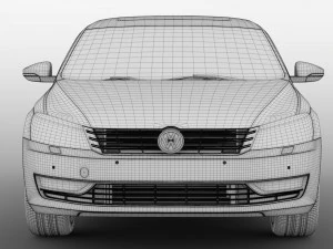 volkswagen passat cina nm 2016 Modello 3D