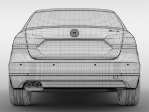 volkswagen passat china nms 2016 Modelo 3D