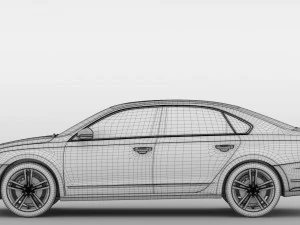 volkswagen passat cina nm 2016 Modello 3D