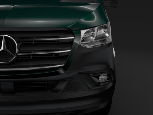 mercedes benz sprinter panel van l3h3 rwd 2019 3D Model