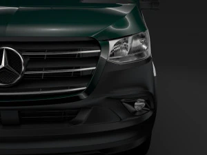 mercedes benz sprinter panel van l3h3 rwd 2019 Model 3D