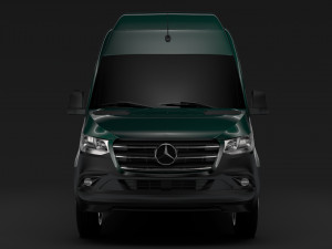 mercedes benz sprinter panel van l3h3 rwd 2019 Model 3D