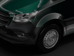 mercedes benz sprinter panel van l3h3 rwd 2019 3D Model