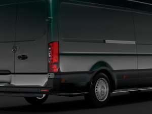 mercedes benz sprinter panel van l3h3 rwd 2019 Model 3D