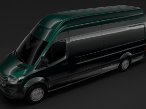 mercedes benz sprinter panel van l3h3 rwd 2019 Model 3D