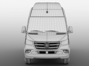 mercedes benz sprinter panel van l3h3 rwd 2019 Model 3D