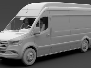 mercedes benz sprinter panel van l3h3 rwd 2019 Model 3D