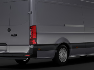 freightliner sprinter panel van l3h3 rwd 2019 3D 모델
