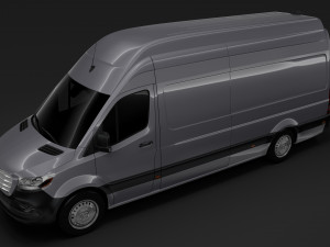 freightliner sprinter panel van l3h3 rwd 2019 3D 모델