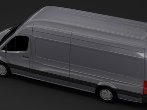 freightliner sprinter panel van l3h3 rwd 2019 3D 모델