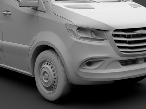 freightliner sprinter panel van l3h3 rwd 2019 3D 모델