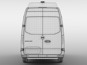 freightliner sprinter panel van l3h3 rwd 2019 3D 모델