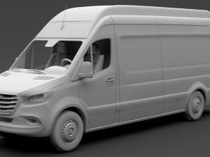 freightliner sprinter panel van l3h3 rwd 2019 3D 모델