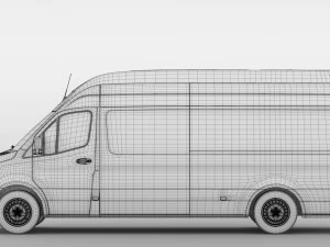 freightliner sprinter panel van l3h3 rwd 2019 3D Model