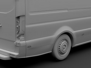 freightliner sprinter panel van l3h3 rwd 2019 3D 모델