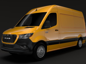 ram sprinter panel van l2h2 rwd 2019 Modelo 3D