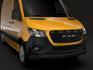 ram sprinter panel van l2h2 rwd 2019 Modelo 3D