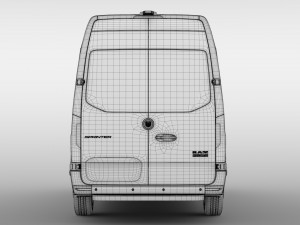 ram sprinter panel van l2h2 rwd 2019 Modelo 3D