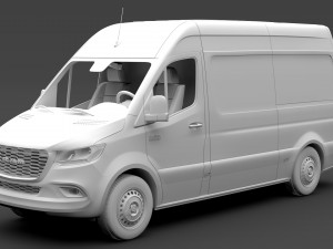 ram sprinter panel van l2h2 rwd 2019 Modelo 3D