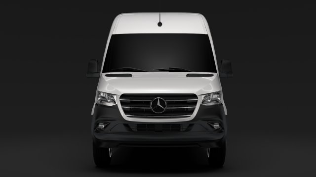 mercedes benz sprinter panel van l3h3 rwd 2019 3D Model .c4d .max .obj .3ds .fbx .stl .blend 