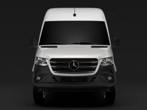 mercedes benz sprinter panel van l3h3 rwd 2019 Model 3D