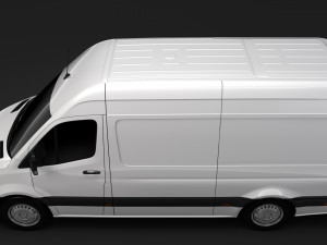 mercedes benz sprinter panel van l3h3 rwd 2019 3D Model