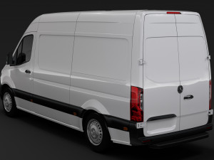 mercedes benz sprinter panel van l3h3 rwd 2019 3D Model