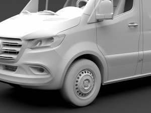 mercedes benz sprinter panel van l3h3 rwd 2019 3D Model