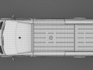 mercedes benz sprinter panel van l3h3 rwd 2019 3D Model