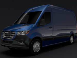 freightliner sprinter panel van l2h2 rwd 2019 Modelo 3D
