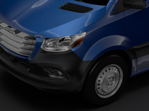 freightliner sprinter panel van l2h2 rwd 2019 Modelo 3D