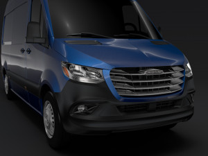 freightliner sprinter panel van l2h2 rwd 2019 Modelo 3D