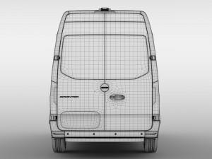 freightliner sprinter panel van l2h2 rwd 2019 Modelo 3D