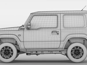 suzuki jimny xc 2019 3D Model