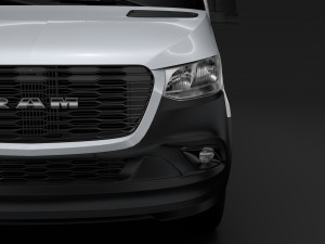 ram sprinter panel van l2h1 rwd 2019 3D मॉडल
