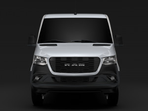 ram sprinter panel van l2h1 rwd 2019 3D मॉडल