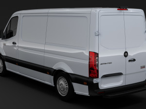 ram sprinter panel van l2h1 rwd 2019 3D मॉडल