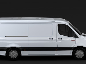 ram sprinter panel van l2h1 rwd 2019 3D मॉडल