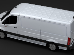 ram sprinter panel van l2h1 rwd 2019 3D मॉडल