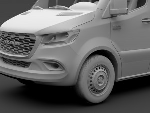 ram sprinter panel van l2h1 rwd 2019 3D मॉडल