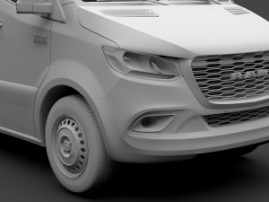 ram sprinter panel van l2h1 rwd 2019 3D मॉडल