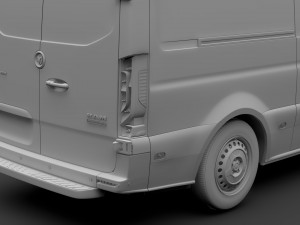 ram sprinter panel van l2h1 rwd 2019 3D मॉडल
