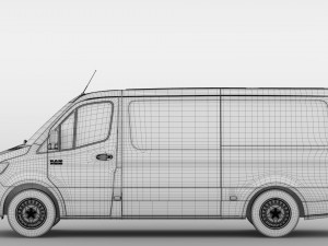 ram sprinter panel van l2h1 rwd 2019 3D मॉडल