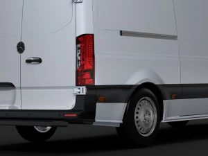 mercedes benz sprinter panel van l2h1 rwd 2019 3D Model